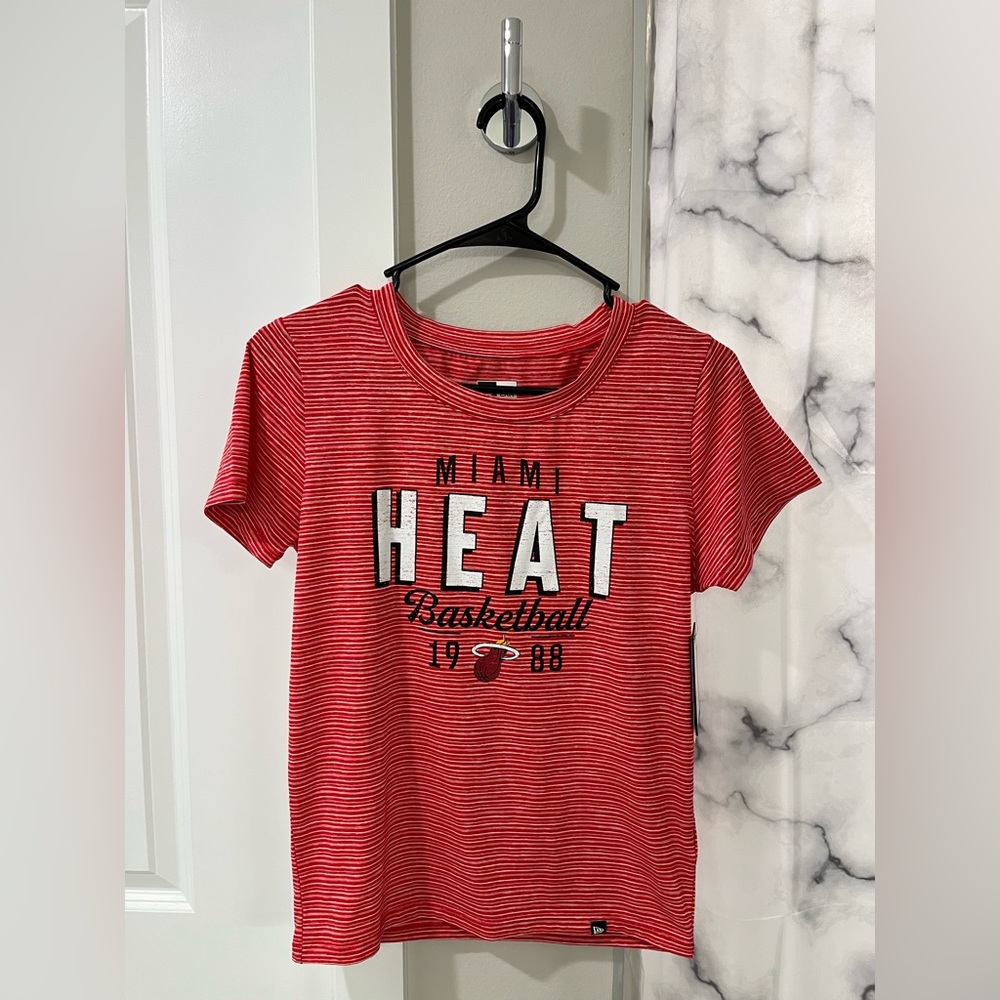 Miami Heat Striped Crop Top
